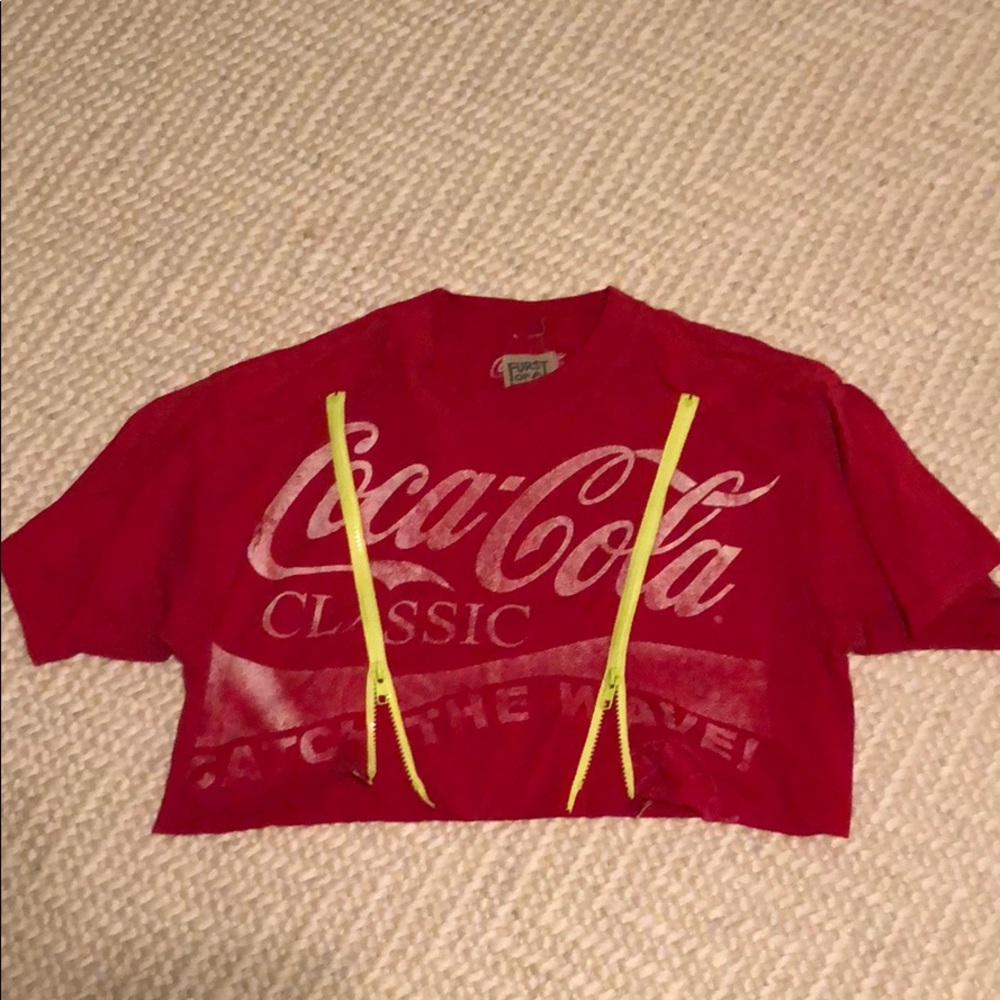 Coca Cola cropped red tshirt